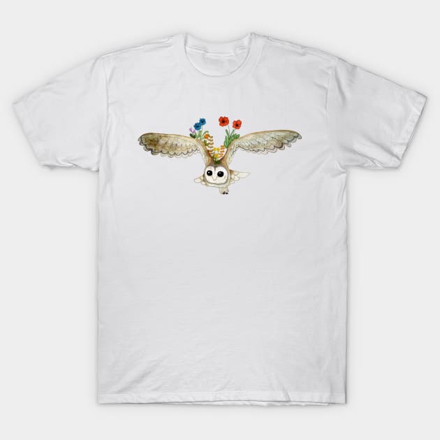 Owl Animal Spirit T-Shirt by KatherineBlowerDesigns